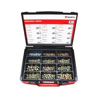 Cone Grease Nipple Assortment | 300 Pieces | Imperial Sizing | Secure Fit | by Wurth