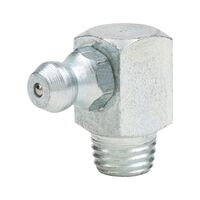 Cone Grease Nipple Angled 90° | Zinc Plated Steel | M10 x 1 Thread | Square-Cut Head | @Pack of 10 | by Wurth