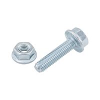 Serrated Screws and Locking Nuts Assortment | 860 Pieces | Zinc Plated Steel | M4, M5, M6, M8 Sizes | by Wurth