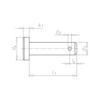 Stud with Small Head DIN 1434 | Steel Construction | Zinc-Plated & Blue Passivated | @Pack of 5 | by Wurth