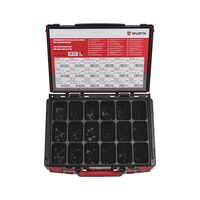 Set Screws Assortment 540 pcs | Steel Material | Hexagon Socket Drive | ISO Compliant | by Wurth