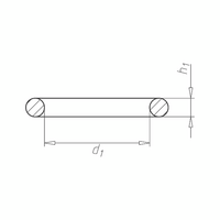 Imperial NBR 70 O-ring | 9.19 mm Internal Diameter | Temperature Resistant -30°C to 100°C | Plain Surface | @Pack of 25 | by Wurth