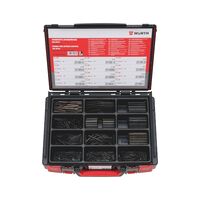 Clamping Pins Sleeves Assortment | 1100 Pieces | Spring Steel for Enhanced Performance | System Case Included | by Wurth