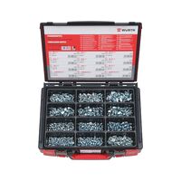 Grease Nipple Assortment DIN 71412 | Zinc-Plated Steel | 600 Pieces | by Wurth