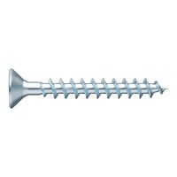 MDF Fittings Screw | Full Thread Countersunk Head | Zinc-Plated Steel | @Pack of 1000 | by Wurth