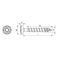 ASSY® 4 PH fittings screw Steel zinc plated full thread pan head 1000 PCS