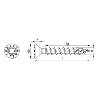 ASSY® 4 RCS Fittings Screw | Nickel-Plated | Full Thread & Raised Countersunk Head | @Pack of 1000 | by Wurth