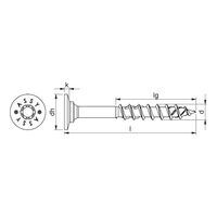 ASSY® 4 WH II Washer Head Screw | Zinc Plated | 8mm Diameter | 80mm Length | @Pack of 50 | by Wurth