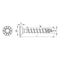 Full Thread Countersunk Head Screw | Roller-Sorted | Zinc Plated | 3.5mm Diameter | @Pack of 3000 | by Wurth