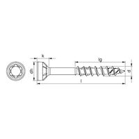 ASSY® 4 WW CSMR 60 Timber Screw | Zinc Plated | Countersunk Milling Head | 200 PCS | by Wurth