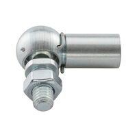 Angular Joint Shape CS with Retaining Clip DIN 71802 | Zinc-Plated Steel | Corrosion Resistant | by Wurth