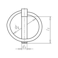 Linch Pin 10 PCS | Durable Steel | Yellow Zinc-Plated | Corrosion Resistant | by Wurth