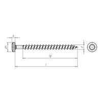 ASSY® D Plug Screw Pan Head | Hardened Steel | Zinc Plated | Self-Drilling | @Pack of 100 | by Wurth