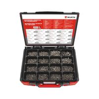 Tapping Screws Pan Head DIN 7981 A2 | 1600 Pieces Assortment | Stainless Steel | by Wurth