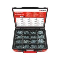 Tapping Screws Countersunk Head DIN 7982 | Zinc Plated | 1400 Piece Assortment | by Wurth