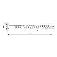 ASSY 30 SK Timber Screw | 8mm Diameter | 120mm Length | Zinc Plated | @Pack of 50 | by Wurth