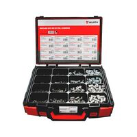 Rivet Nut Assortment | 640 Pieces | Zinc Plated Steel & Aluminium | Multi-Purpose | by Wurth