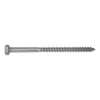 Wood Screw Hexagon Head DIN 571 | Hot-Dip Galvanised | Corrosion Resistant | 6mm Diameter | @Pack of 100 | by Wurth