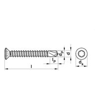 Self-Drilling Window Construction Screw | Raised Countersunk Head | Zinc-Plated Steel | AW Drive | @Pack of 2500 | by Wurth