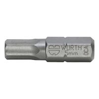 C 63 Bit Hexagon Socket 1/4 Inch | Patented POWERDRIV Design | 5mm Tip Size | by Wurth