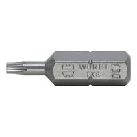 C 6.3 TX8 Bit (1/4 inch) | Short Design | Robust Steel | Versatile for Hand & Power Tools | by Wurth
