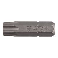 C 6.3 TX40 Bit with Borehole | Robust Steel Construction | 1/4 Inch Hex Drive | by Wurth
