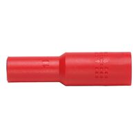 VDE 3/8 Inch Socket Wrench | Insulated for Live Electrical Work | Chrome-Vanadium Steel | 10mm | by Wurth