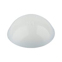 Plastic Cover Cap with Sealing Lip for Pan Head Screw | Durable PE Material | Pure White Color | @Pack of 50 | by Wurth