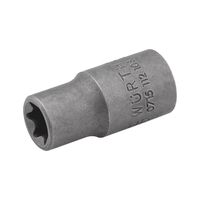 1/4 Inch Socket Wrench Insert TX Head E5 | Chrome-Plated | 25mm Length | by Wurth