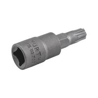1/4 Inch Socket TX IP | Internal Square Drive | TX25 Tip Size | Zinc Phosphated Finish | by Wurth