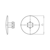 Cover Cap AW Drive for D Anchors | Durable Plastic | RoHS Compliant | Pure White RAL 9010 | @Pack of 200 | by Wurth