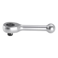 1/4 Inch Fully Manual Ratchet | Freewheel Function | Chrome Molybdenum Steel | Short Design | by Wurth
