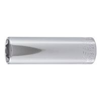 3/8 Inch Socket Wrench | Long Design | Chrome Plated | Durable Steel | by Wurth