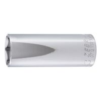 1/2 Inch Socket Wrench | Hex Drive with Ball-Securing Groove | Chrome Plated | by Wurth