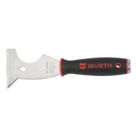 Multipurpose Scraper with Striking Cap | Stainless Steel Blade | Ergonomic Handle | @Each of 1 | by Wurth