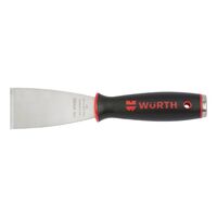 Stainless Steel Impact Scraper | Ergonomic Handle | Universal Scraper with Striking Cap | Mirror-Polished Blade | by Wurth