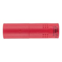 VDE 3/8 Inch Socket Wrench | Insulated for Live Electrical Work | Chrome-Vanadium Steel | 14mm | by Wurth