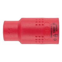 VDE 1/2 Inch Insulated Socket Wrench | Chrome-Vanadium Steel | Safe for Live Electrical Work | Compact Design | @PCS by Wurth