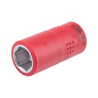 VDE 1/2 Inch Insulated Socket Wrench | Safe for 1,000V AC | Chrome-Vanadium Steel | Compact Design | @PCS by Wurth