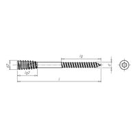 D-anchor Timber Screw | Galvanised Steel | Tension-Free Installation | 200 PCS | by Wurth