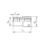 1/2 Multi-Socket Wrench | Chrome Plated | Bi-Hexagon & Multi-Profile | by Wurth