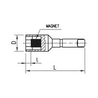 1/4 Inch Socket Wrench Insert Hexagon | Magnetized Tip | Durable Chromium-Vanadium Steel | by Wurth