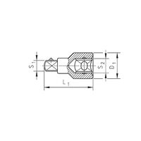 3/8 Connector CON 3/8IN to 1/4IN | Chrome-Plated Steel | Durable & Corrosion Resistant | by Wurth