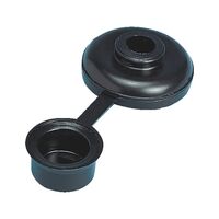 Plastic Mushroom Seal CAP PLA 4830 | Black Polyethylene | RoHS Compliant | @Pack of 100 | by Wurth