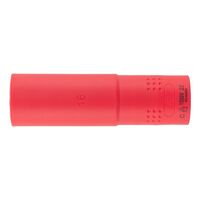 VDE 1/2 Inch Socket Wrench | Insulated for Live Electrical Work | Chrome-Vanadium Steel | 16mm Width | by Wurth