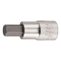 1/2 Inch Socket Wrench Insert | Chrome-Plated | Hexagon Tip | DIN 7422 Compliant | by Wurth
