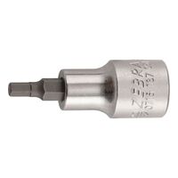 1/2 Inch Socket Wrench Insert | Chrome Plated | Hexagon Tip | DIN 7422 Compliant | by Wurth