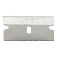 Scraper Blade REPLBLDE W40MM | Ice-Hardened Carbon Steel | 2-Facet Cut | @Pack of 10 | by Wurth