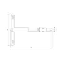 VDE 3/8 Inch T Handle Insulated Socket Wrench | Chrome-Vanadium Steel | Quick-Change Chuck | by Wurth