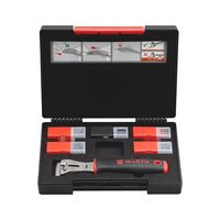 Blade Scraper Set 52 Pieces | Ergonomic Handle | Quick-Release Clamping | Universal Use | by Wurth